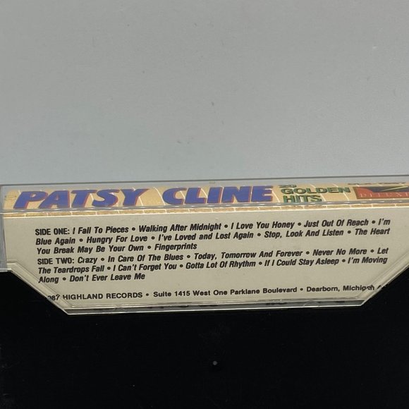 Patsy Cline 20 Golden Hits Audio Cassette Tape - Picture 2 of 3